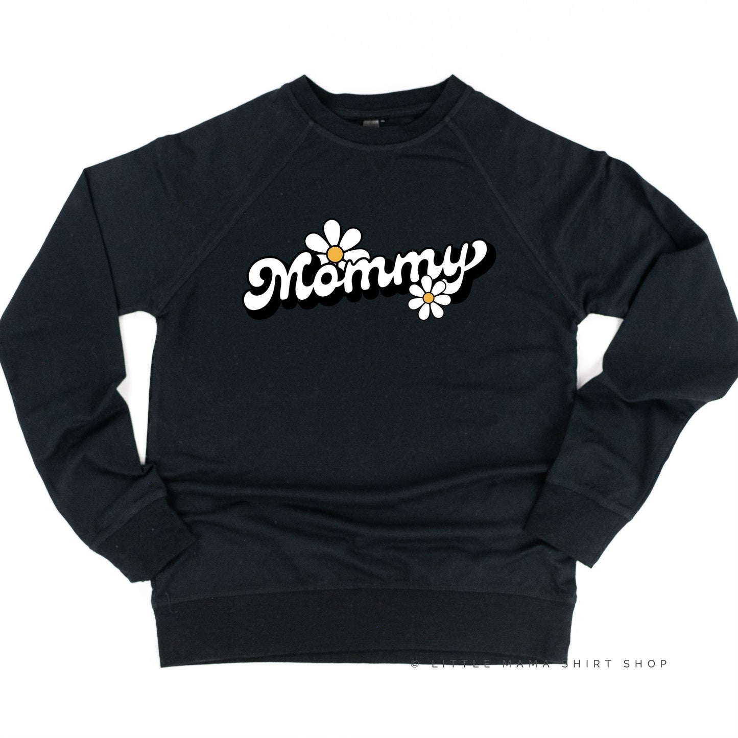 DAISY - MOMMY - w/ Full Daisy on Back - Lightweight Pullover Sweater