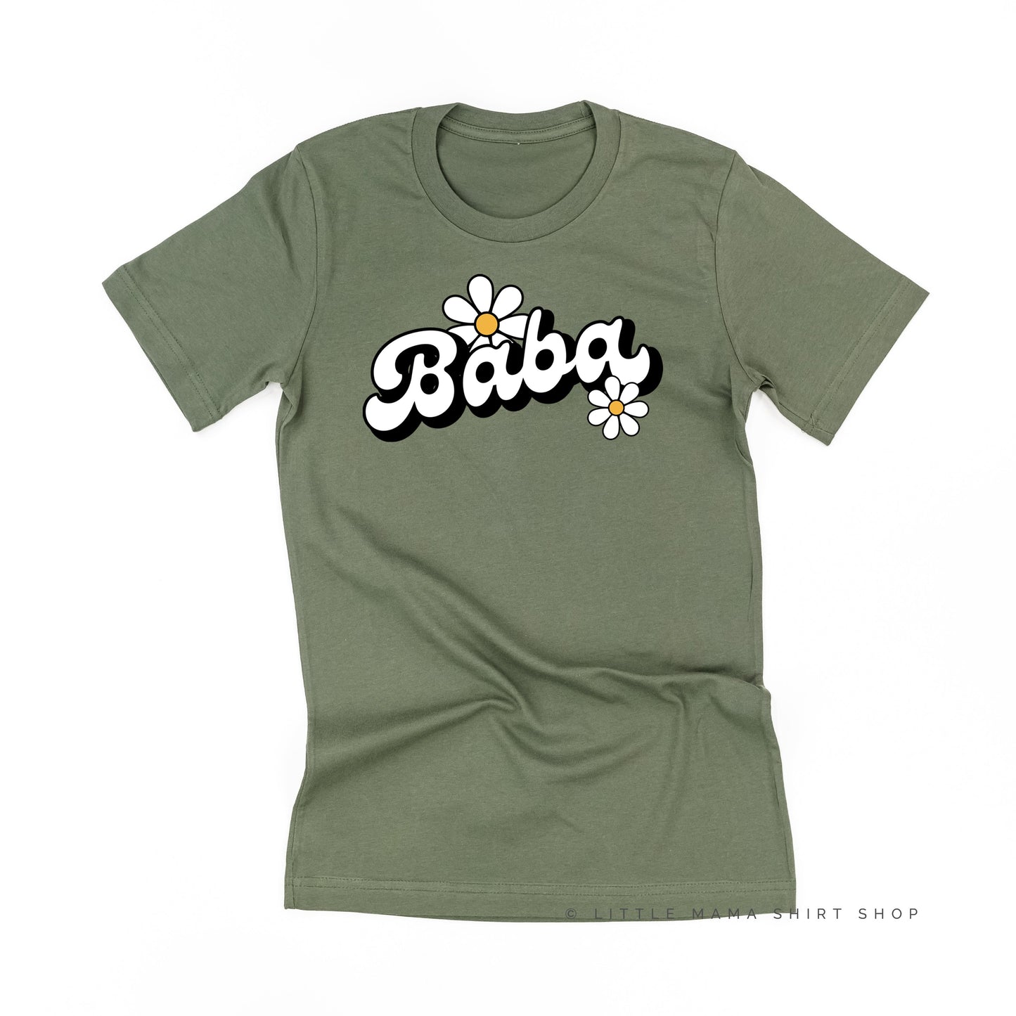 DAISY - BABA - w/ Full Daisy on Back - Unisex Tee