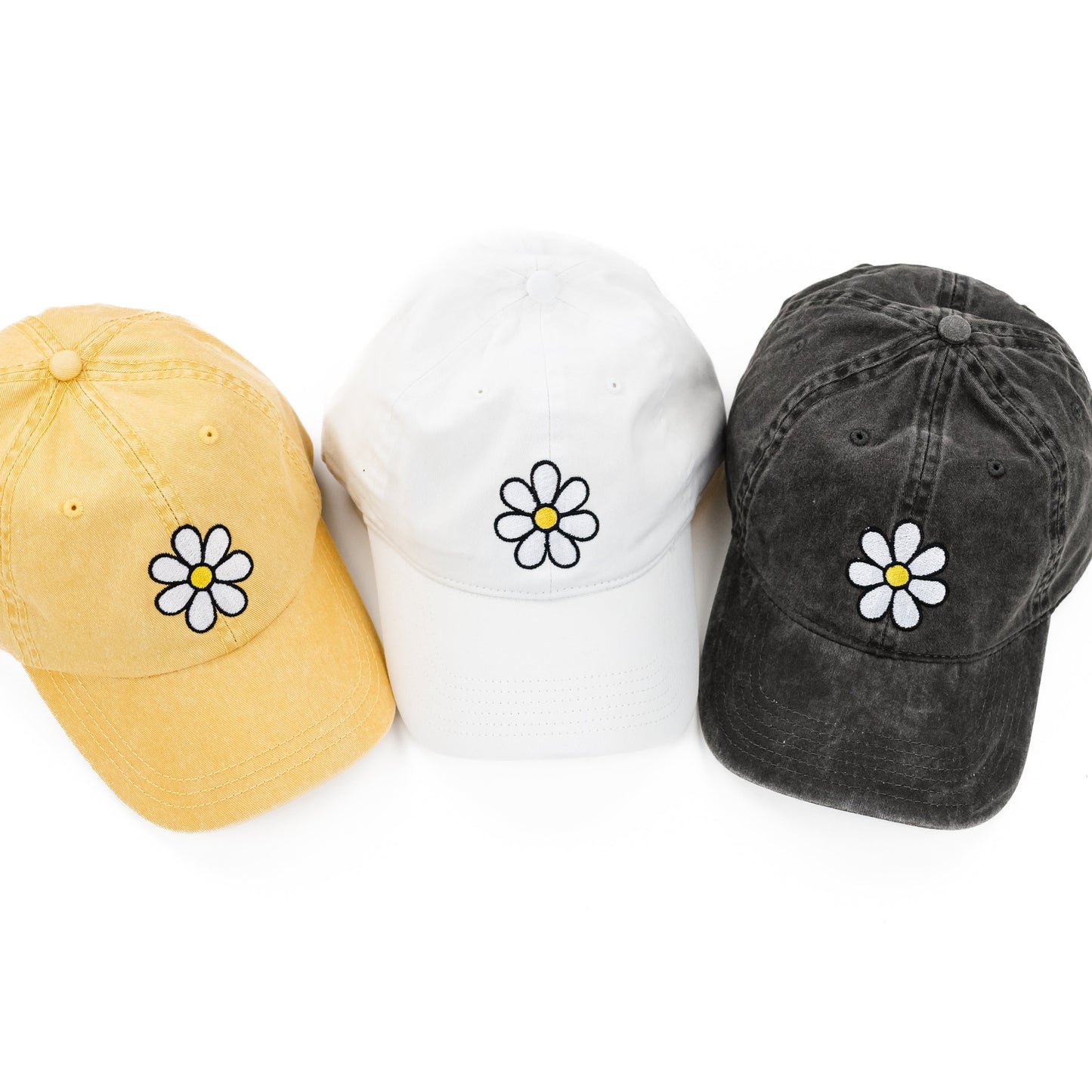 Adult Size - DAISY - Yellow Baseball Cap