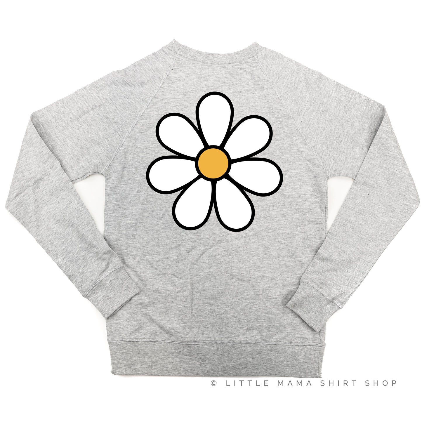 DAISY - MOMMY - w/ Full Daisy on Back - Lightweight Pullover Sweater