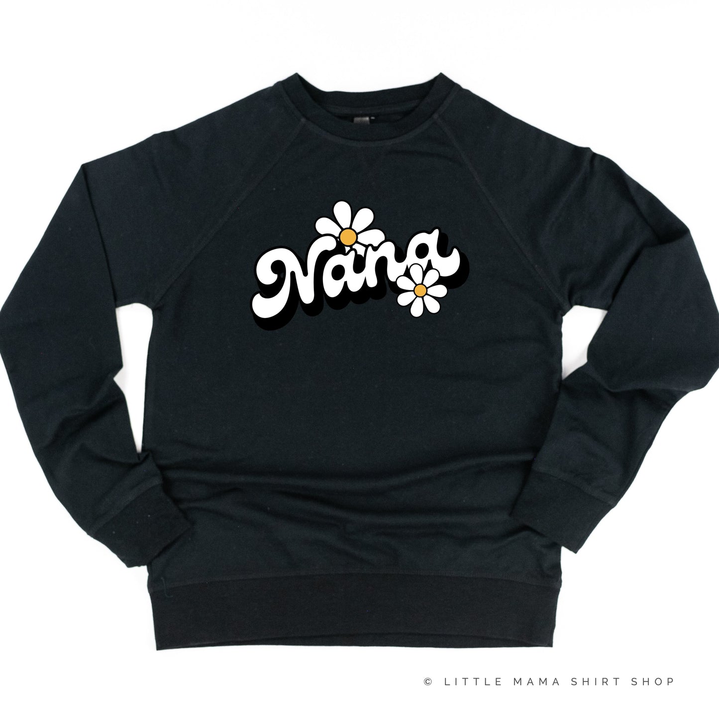 DAISY - NANA - w/ Full Daisy on Back - Lightweight Pullover Sweater